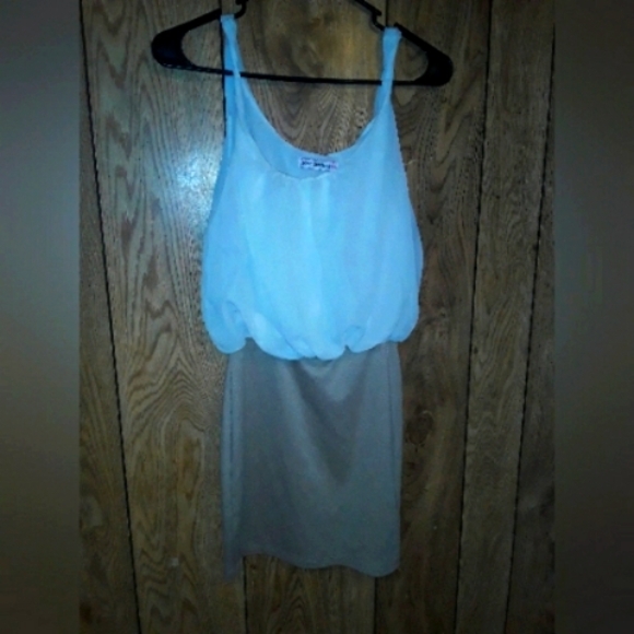 Womans Small Two Piece Binded Two Colored Dress - Picture 1 of 2